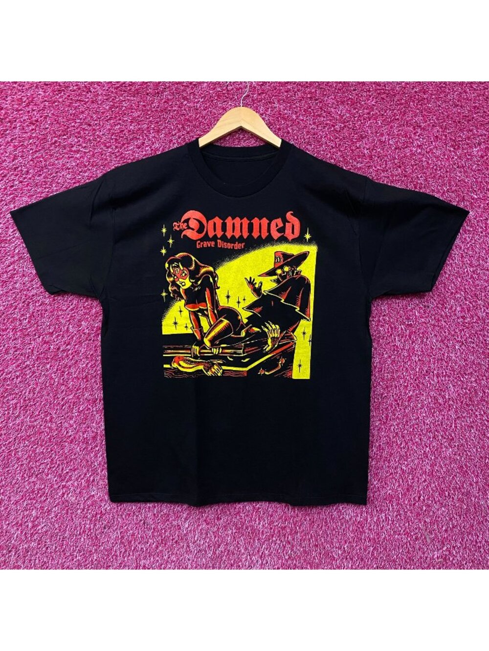 The Damned Grave Disorder Punk Rock Band T-Shirt XL